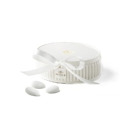 Boite personnalisée avec ruban simple (Jaune safran 113)