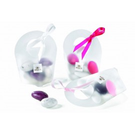 Boite personnalisée avec ruban simple (Bleu France 125)