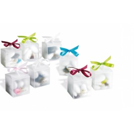 Custom box with simple ribbon (Rose pâle 513)