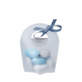 Custom box with simple ribbon (Bleu turquoise)
