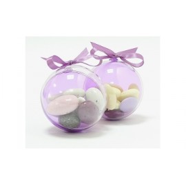 Custom box with simple ribbon (Rose pâle 513)